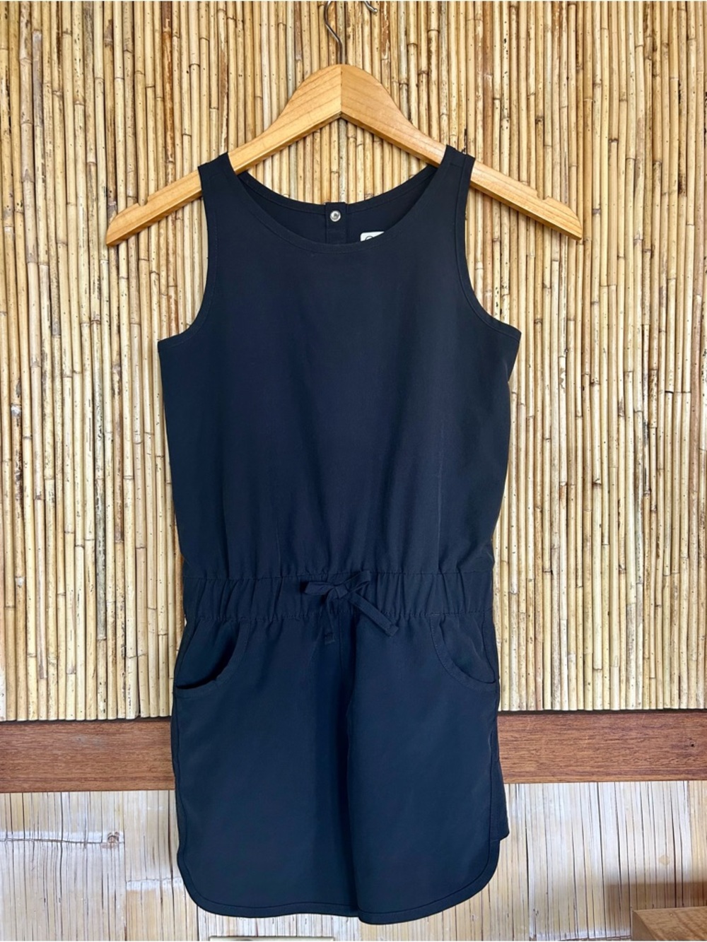 *2 for $20* Magellan Outdoors Girls Black Romper Medium Fish Gear Summer Active